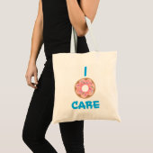 I Doughnut Care Emoji Pun Canvas tas (Voorkant (product))