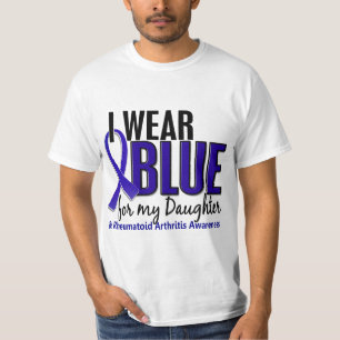 I Draag Blauwe Dochter Reumatoïde artritis RA T-shirt