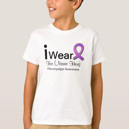 I Draag fibromyalgie T-shirt (Voorkant)