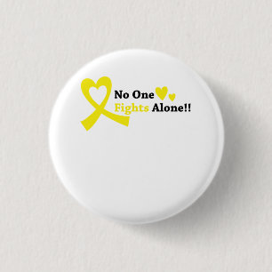 I Draag Gold Childhood Cancer Awareness Support Ronde Button 3,2 Cm