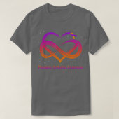 I Draag lavender Sinaasappel voor psoriatische art T-shirt (Design voorkant)