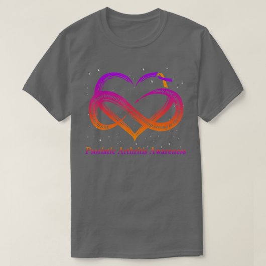 I Draag lavender Sinaasappel voor psoriatische art T-shirt (Design voorkant)