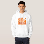 I Draag Oranje Vriendin 6.4 MS Multiple Sclerosis Hoodie (Voorkant volledig)