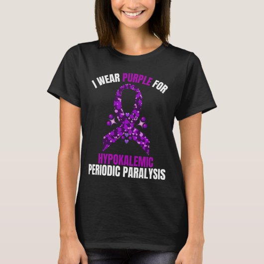 I Draag Paarse hypokaliëmische periodieke paralyse T-shirt (Voorkant)