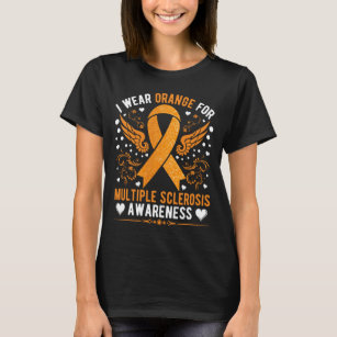 i draag sinaasappel voor multiple sclerose t-shirt