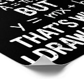 I Draw The Line Funny Back To School Math Teacher  Poster (Hoek)