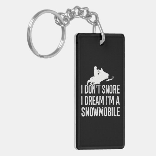 I Dream I'm A Snowmobile thema Sleutelhanger (Voorkant Links)