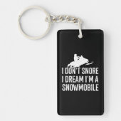 I Dream I'm A Snowmobile thema Sleutelhanger (Voorkant)