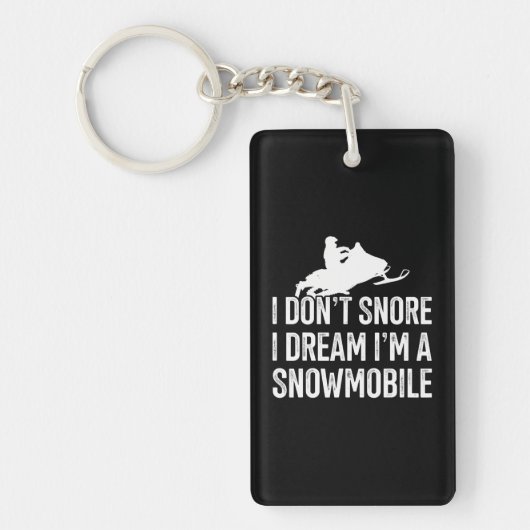 I Dream I'm A Snowmobile thema Sleutelhanger (Voorkant)
