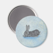 I Dream of Rabbits leuk uniek modern kunstschilder Magneet (Voorkant / Achterkant)
