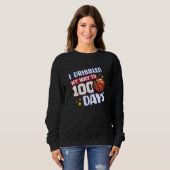 I Dribbled My Way to 100 Days Basketball Student S Trui (Voorkant volledig)