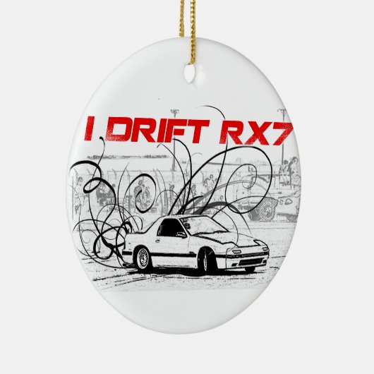 I Drift RX7 Keramisch Ornament (Rechts)