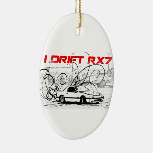 I Drift RX7 Keramisch Ornament (Rechts)