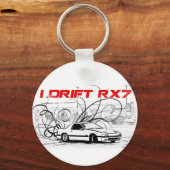 I Drift RX7 Sleutelhanger (Voorkant)
