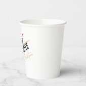 I Drink Coffee For Your Protection Tee Funny Retro Papieren Bekers (Links)