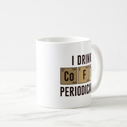 I Drink Coffee Periodically Koffiemok (Voorkant rechts)