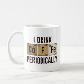 I Drink Coffee Periodically Koffiemok (Links)