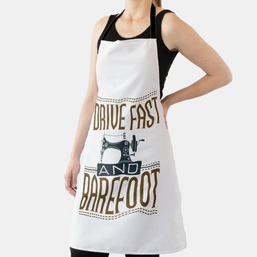 I Drive Fast and Barefoot Sewing Machine Schort (Insitu)