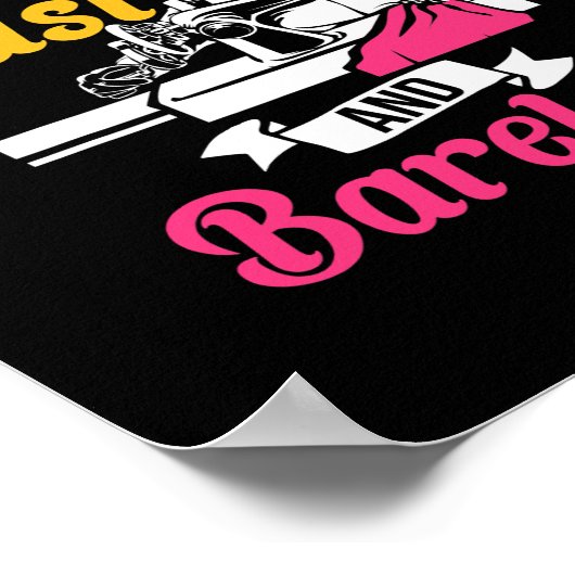 I Drive Fast And Barefoot Stitcher Sewing Fabric Poster (Hoek)