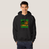 I Drive School Bus Driver St Patrick's Day Shamroc Hoodie (Voorkant volledig)