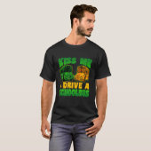 I Drive School Bus Driver St Patrick's Day Shamroc T-shirt (Voorkant volledig)