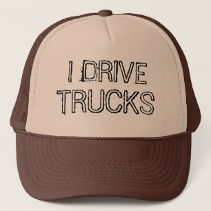 I Drive Trucks Text Design Trucker Pet