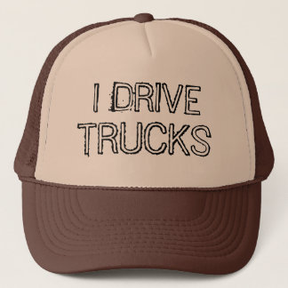 I Drive Trucks Text Design Trucker Pet