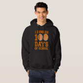 I Dunked 100 Days Of School Basketball Player 100  Hoodie (Voorkant volledig)