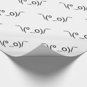 I Dunno LOL' NB\(º_o) / Emoticon Japans Kaomoji Cadeaupapier (Hoek)
