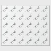 I Dunno LOL' NB\(º_o) / Emoticon Japans Kaomoji Cadeaupapier (Vlak)