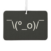 I Dunno LOL' NB\(º_o) / Emoticon Japans Kaomoji Luchtverfrisser (Achterkant)