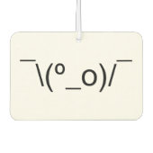 I Dunno LOL' NB\(º_o) / Emoticon Japans Kaomoji Luchtverfrisser (Voorkant)