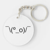 I Dunno LOL' NB\(º_o) / Emoticon Japans Kaomoji Sleutelhanger (Achterkant)
