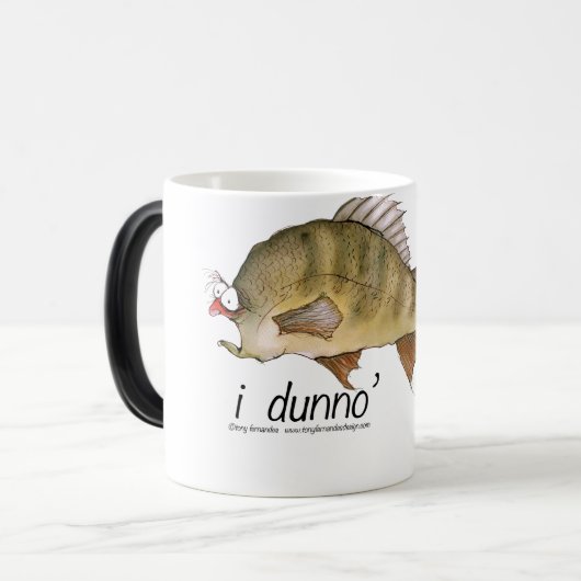 i dunno , tony fernandes magische mok (Voorkant links)