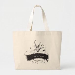 "I Dwell in Mossibility" Grote Tote Bag