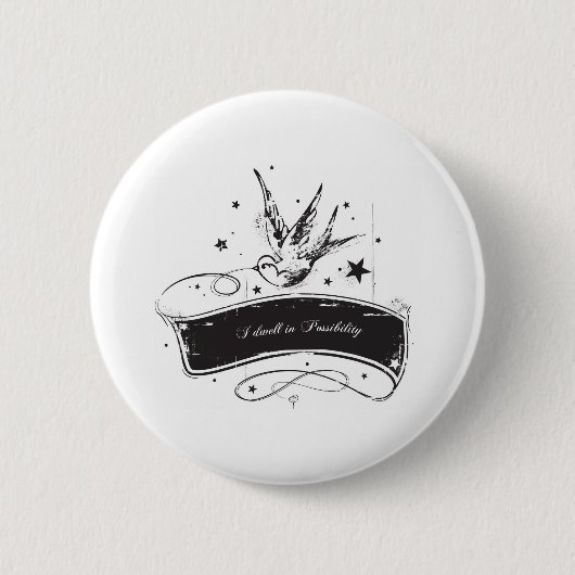 "I Dwell in Mossibility" Ronde Button 5,7 Cm (Voorkant)