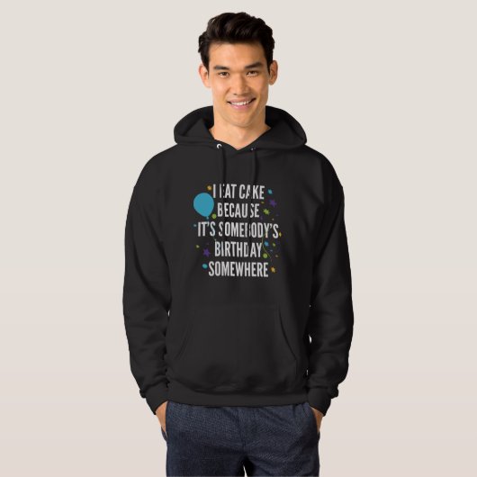 I Eat Cake Hoodie (Voorkant volledig)