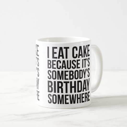 I Eat Cake Koffiemok (Voorkant rechts)