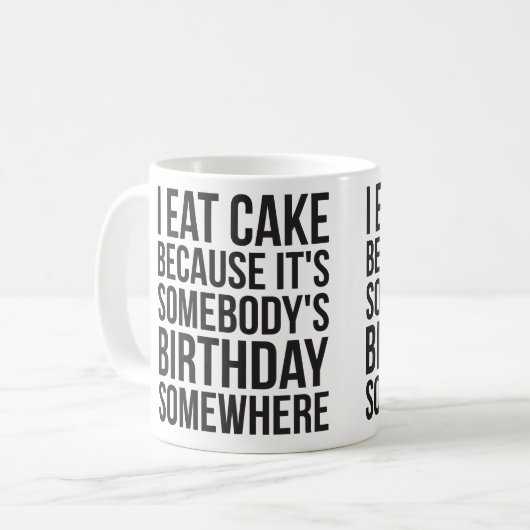 I Eat Cake Koffiemok (Voorkant links)