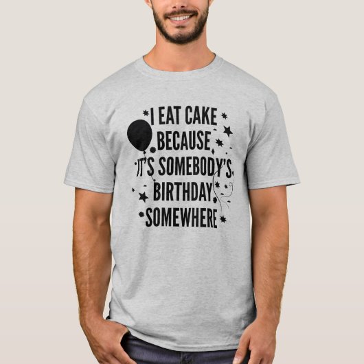 I Eat Cake T-shirt (Voorkant)