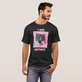 I Eat Cement Cat T-shirt (Voorkant volledig)