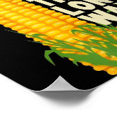 I Eat Corn The Long Way Funny Christmas  Poster (Hoek)