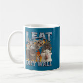 I Eat Drywall Funny Cat Meme Bootleg Graphic  Koffiemok (Links)