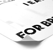 I Eat Hills For Breakfast Motivational Running Quo Poster (Hoek)