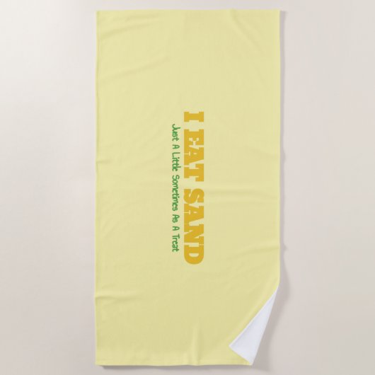 I Eat Sand Strandlaken (Voorkant)