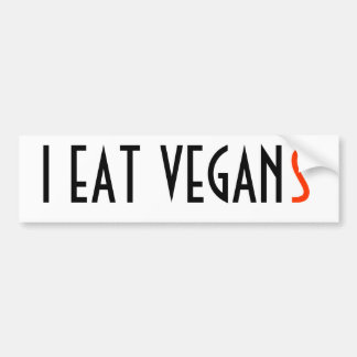 I EAT VEGAN(S) BUMPERSTICKER