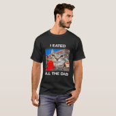 I Eated All The Gas Funny Silly Staring Cat Meme G T-shirt (Voorkant volledig)