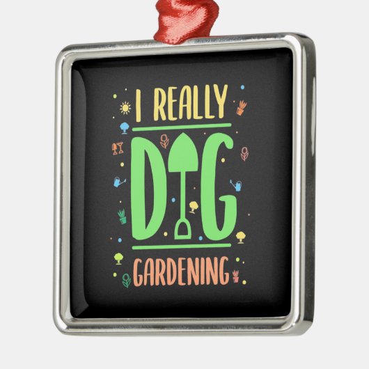 I Echt Dig Gardening Metalen Ornament (Links)