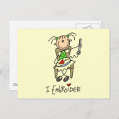 I Embroider Tshirts en cadeaus Briefkaart (Voorkant / Achterkant)