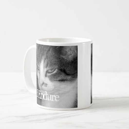 "I Endure" Crabby Cat Mok (Voorkant links)